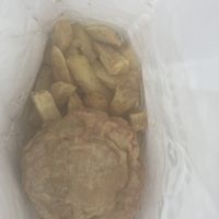 Pea bomb fritter  at Chesil Chippie in Portland