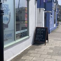 Sign outside  at Chesil Chippie in Portland