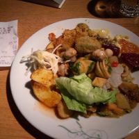Plate from the buffet - pricey! at Tibits in Basel