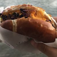 yummy vegan bagel at Tibits in Basel