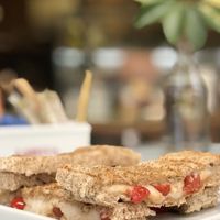 Tostex de queijo de castanha com tomatinhos at Labecca - Asa Sul in Brasilia
