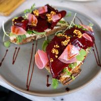 Beetroot Toasts at Camion in Antwerpen