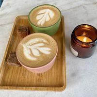 Oat cappuccino 💞  at Camion in Antwerpen