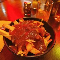 Vegan poutine at Fat Badgers Pizza Bar in Queenstown