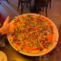 Hand for scale  at Fat Badgers Pizza Bar in Queenstown