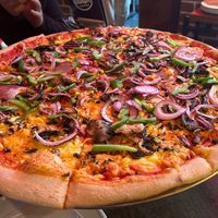 Veggie pizzaa  at Fat Badgers Pizza Bar in Queenstown