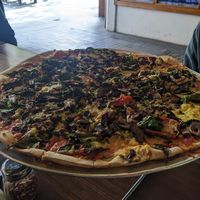 Vegan princess large at Fat Badgers Pizza Bar in Queenstown