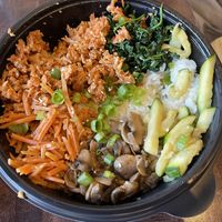 My husband took a few bites out of it before I got the picture    at Kimchi Guys in St Louis