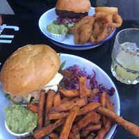 One vegan and one non vegan...find which is wich!  at Otto's Burger - Lange Reihe in Hamburg