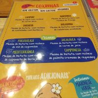 Cardápio at Titia Avó Maria Coxinha in Florianopolis