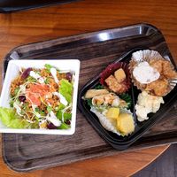 Taco rice and vegan karaage bento at Evah Dining Macrobiotic - Tenjin in Fukuoka