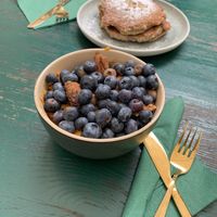 Sweet potato bowl and chia+banana pancake  at The Gardener's Nosh in Stuttgart