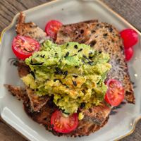 Avocado on toast at Carbon Fresh in London