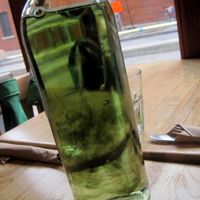 Water with mint and chlorophyll. at Crudessence - Rachel in Montreal