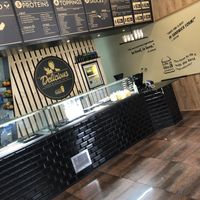 A picture from the inside at Delicious Sandwich and Juice in Kolding