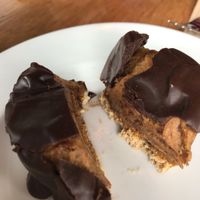 Vegan peanut butter and chocolate ‘cup’ at Halo in Queenstown