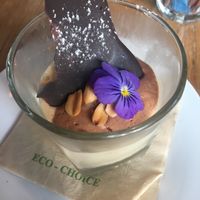 Dessert: Peanut Butter and Chocolate Mousse - Vegan Tuesday at Halo in Queenstown