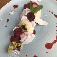 Lemon mousse  at Halo in Queenstown