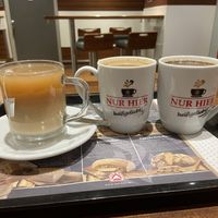 Coffee with vegan milk 🥛 at Nur Hier - Bergstrasse in Hamburg