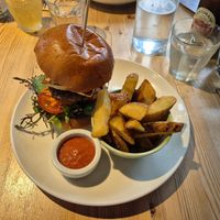 Vegetarian burger at Good Day Deli in Cork