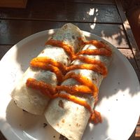 Burrito vegan at Coffee Stains in Pai