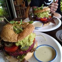 Decadent burger. at Coffee Stains in Pai