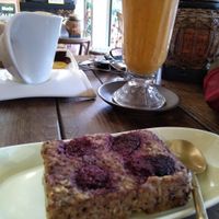 Blackberry quinoa bar, delicious at Coffee Stains in Pai