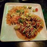 Cauliflower tacos (street taco sized) at Mercado in Universal City