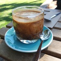 Iced latte at Gardener's Lodge in Camperdown