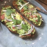 Vegan bruschetta. Wow just wow my wife says   at Gardener's Lodge in Camperdown