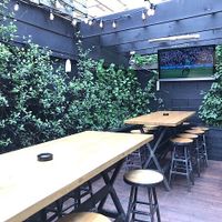 Cute outside area  at Little Easy in Auckland