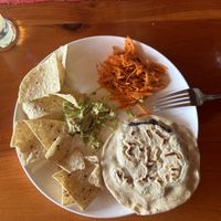 Black Bean Vegan Gordita with Carrot Slaw   at Laguna Lodge & Zotz Restaurant in Santa Cruz La Laguna