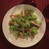 Marinated tofu and pepper salad  at Laguna Lodge & Zotz Restaurant in Santa Cruz La Laguna
