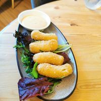 Mac n cheese croquettes at Harbour Kitchen in Cowes