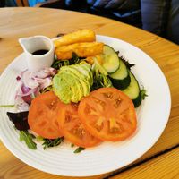 My friend had the haloumi salad at Harbour Kitchen in Cowes