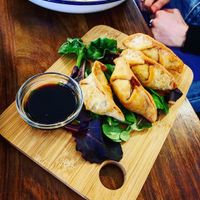 Hoisin not so duck dumplings  at Harbour Kitchen in Cowes