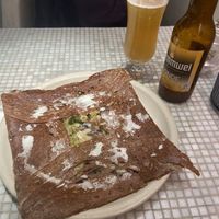 Delicious vegan galette!  at Chez Germain in Paris