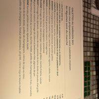 Menu  at Chez Germain in Paris