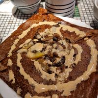 Chiara crêpe with potatoes and mushrooms at Chez Germain in Paris
