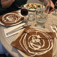 Diane savory crepe  at Chez Germain in Paris