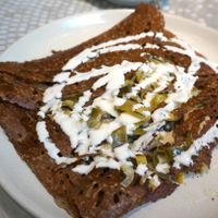 Vegan galette (mushrooms) at Chez Germain in Paris