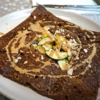 Vegan galette (zucchini and potatoes) at Chez Germain in Paris
