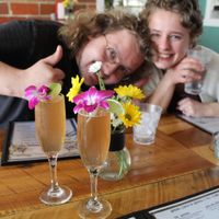 fancy (and yummy) vodka spritzer at Bird's Nest Cafe in Nashville