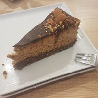 Almond-chocolate cake at Ciacho bez cukru in Lublin