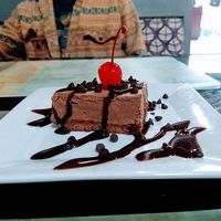 Chocolate mousse cake 💜 at Veggie Del Sol in Brownsville