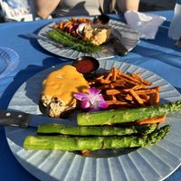 Cauliflower steak  at Steve's Steakhouse in Santa Catalina Island