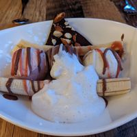 Banana split at Ravens' Restaurant in Mendocino