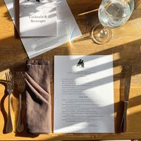 Impressive menu at Ravens' Restaurant in Mendocino