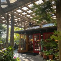 Beautiful, welcoming entrance. at Ravens' Restaurant in Mendocino