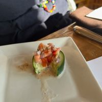 It was prettier before I took a giant bite. Sorry. at Ravens' Restaurant in Mendocino